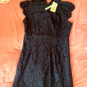 Merokeety Women’s Navy Blue Lace Dress